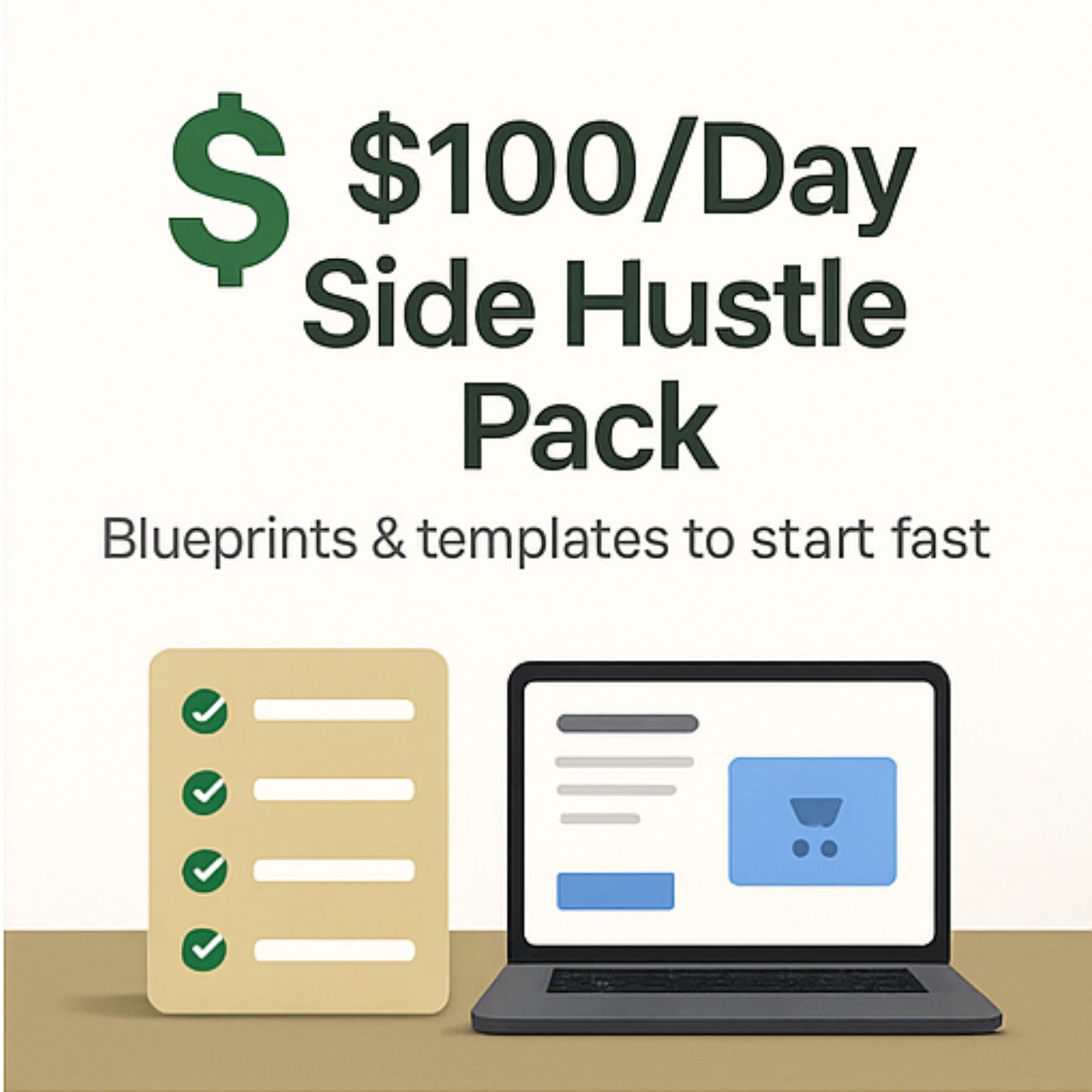 $100/Day Side Hustle Template Pack