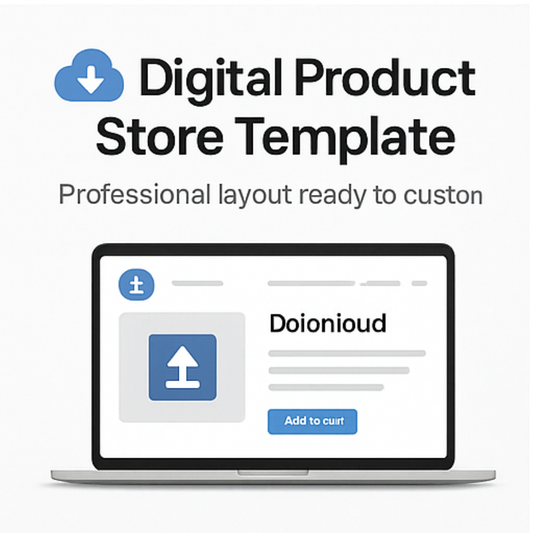 Digital Product Store Template
